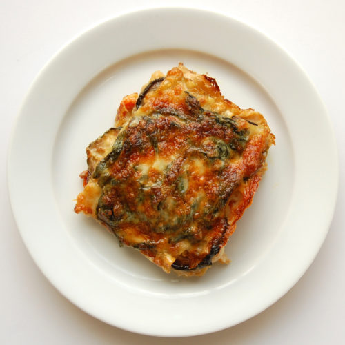 Vegetable Lasagna with White Sauce