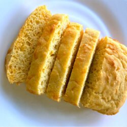 Corn Bread with Sharp Cheddar Cheese: mini loaf