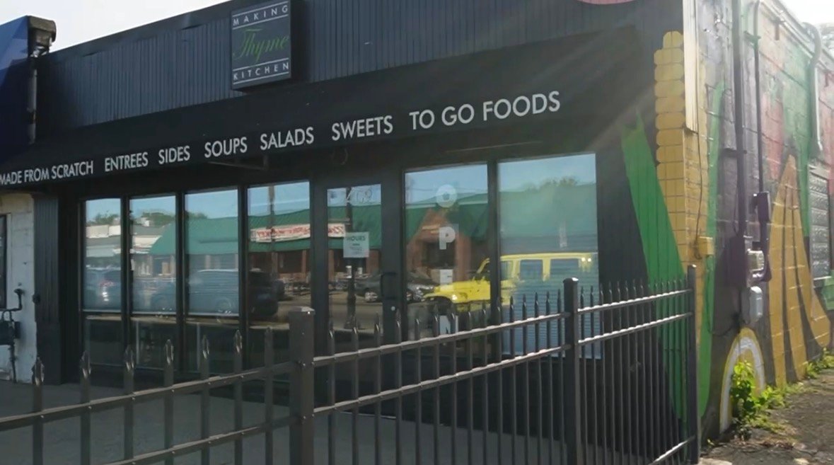 The Making Thyme Kitchen storefront in Alger Heights, Grand Rapids