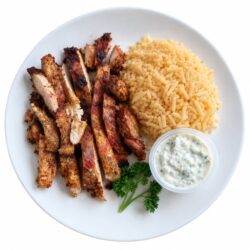 Chicken Shawarma Bowl with House-Made Tzatziki